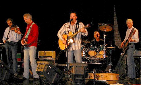 The John Arnold Band onstage at Will Rogers Theatre, 2005